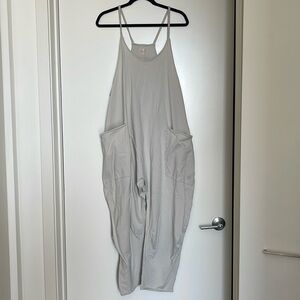 Free People Hot Shot Onesie in Green Smoke